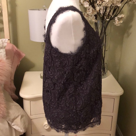 Joie Toni Gray lace tank top Size XS - Picture 3 of 8